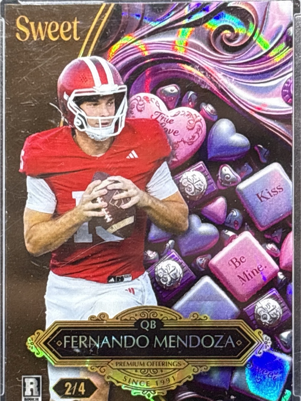 Wild Card Fernando Mendoza Rookie Collector Trading Card - Sweet LE 2/4
